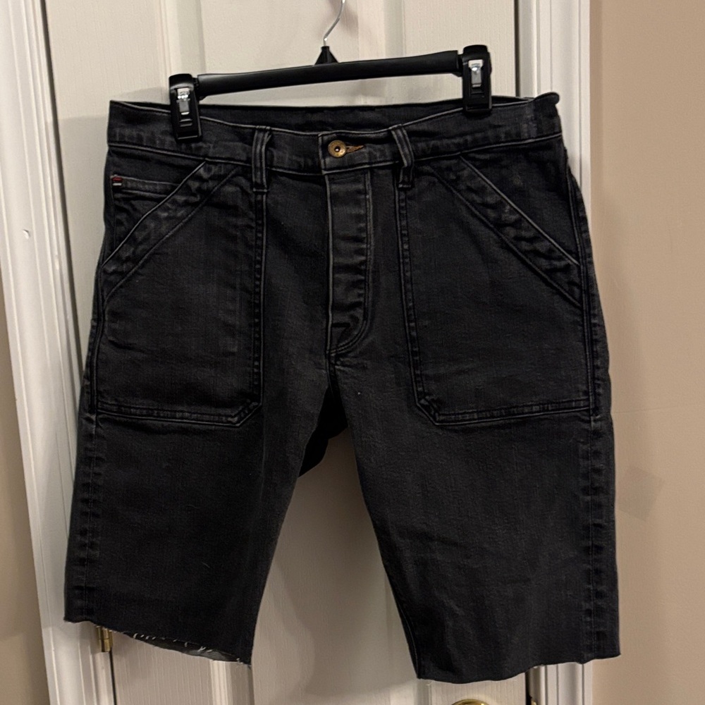 Weis Made Men's Black Denim  work shorts. Size 32